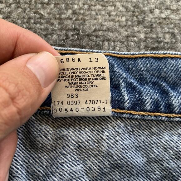 VTG Levi’s 540 Jeans Flex Denim 90s Relaxed Fit Med Wash Mens 36x29 (34x29) - Picture 6 of 16